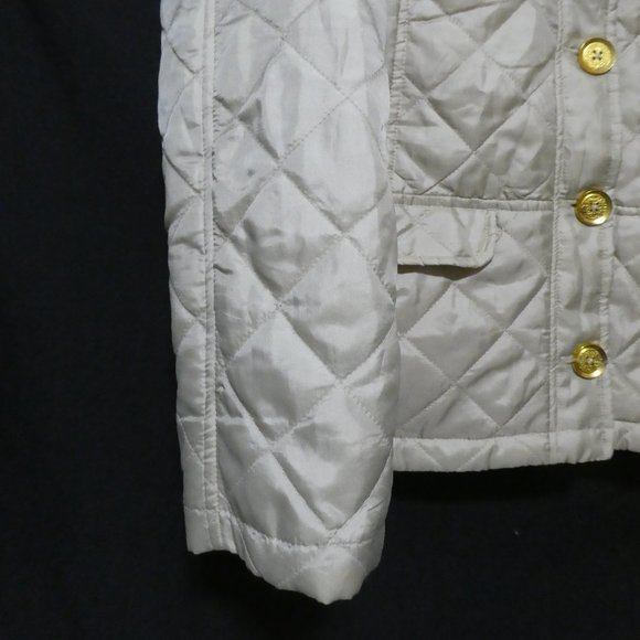 CASUAL IDENTITY | large | Camel Quilted Jacket With Gold Button-Up Front | NWOT - Picture 6 of 16